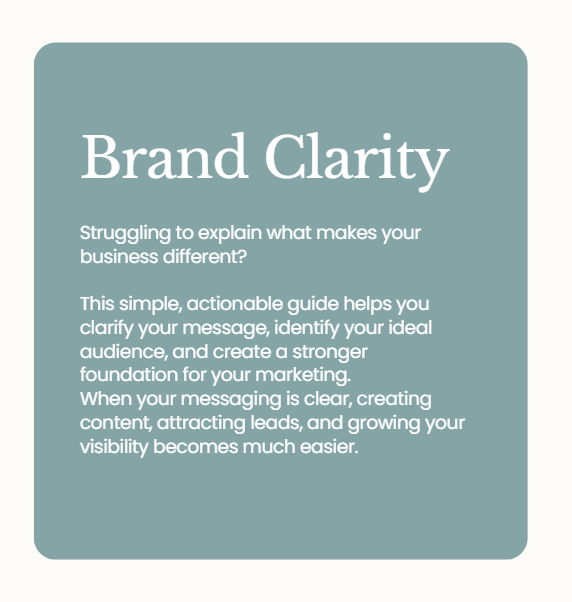 small business brand clarity workbook