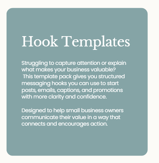 social media hooks for small business marketing
